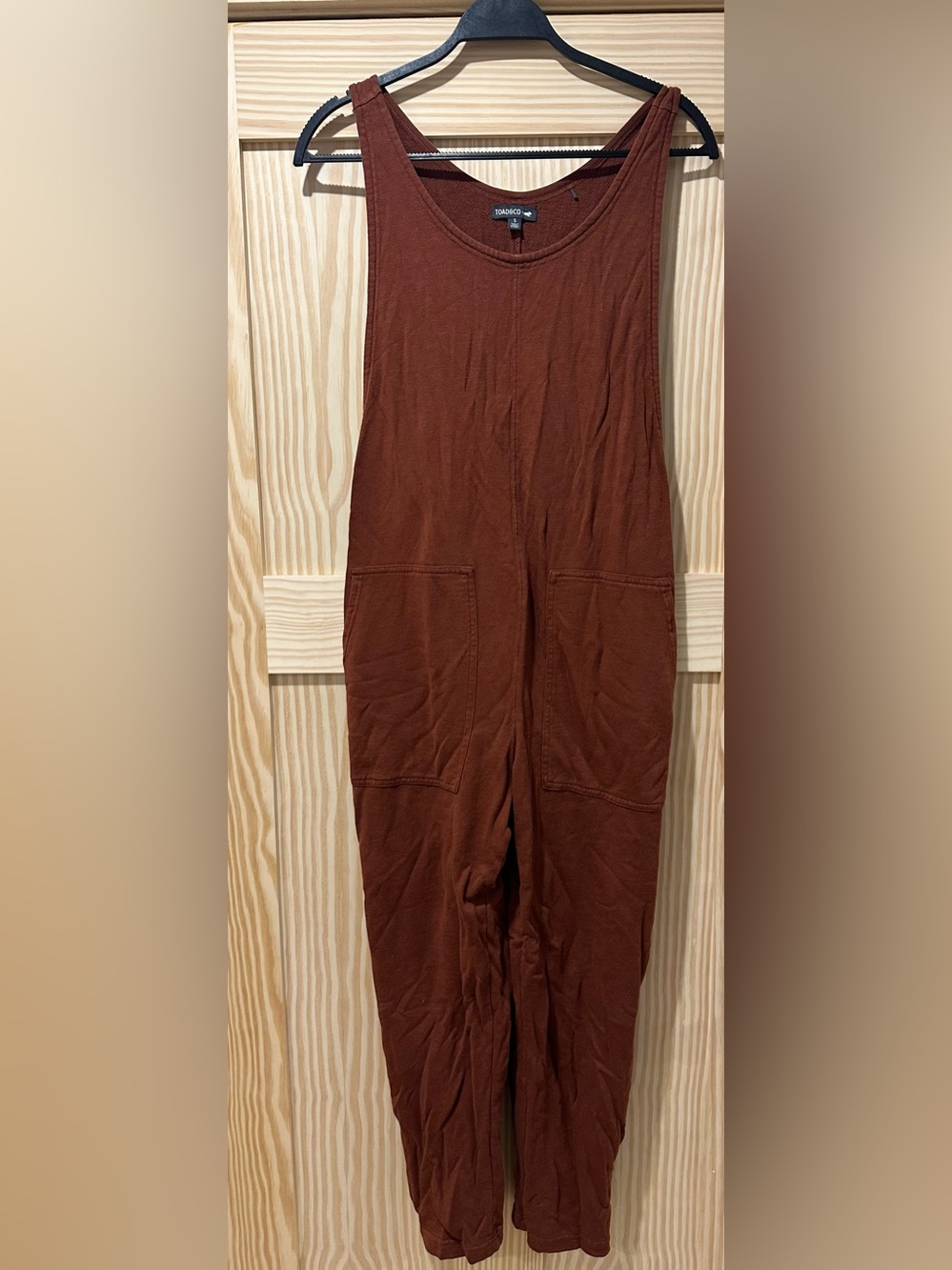 Toad & Co Rust Orange Tank Jumpsuit